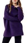 Free People Ottoman Slouchy Tunic In Gothic Grape