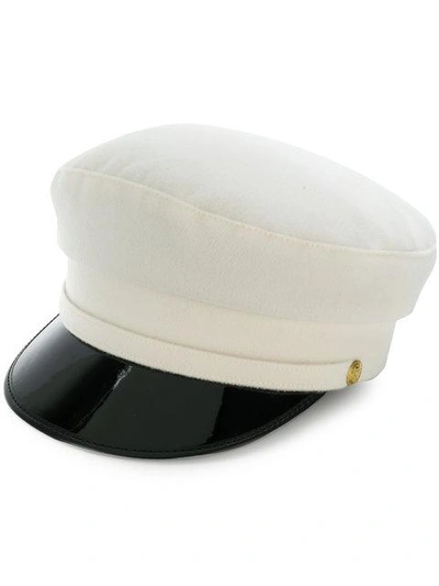 Manokhi Peaked Cap In White