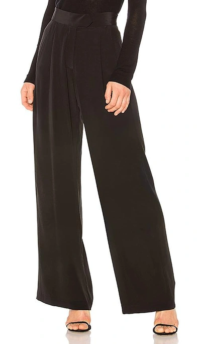 Michelle Mason Wide Leg Trouser In Black