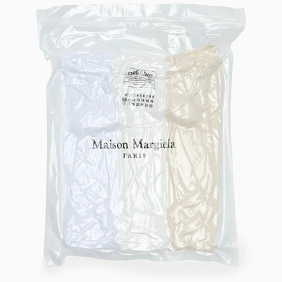 Maison Margiela Cotton T-shirt Tri-pack In Multicolor