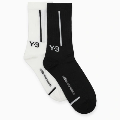 Y-3 Socks 2-pack With Black And White Logo