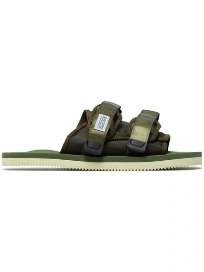 Suicoke Moto Cab Slide Sandal In Green