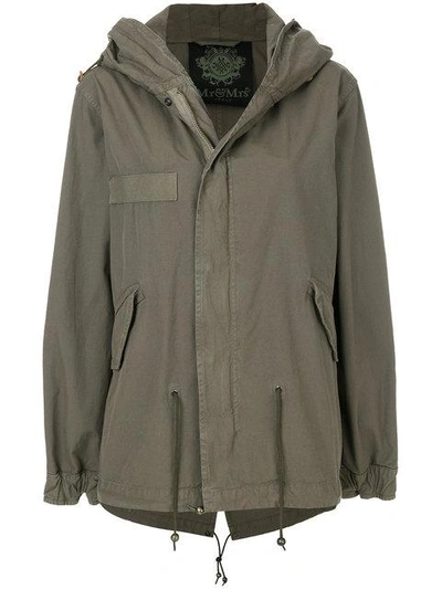 Mr & Mrs Italy Hooded Parka In Green