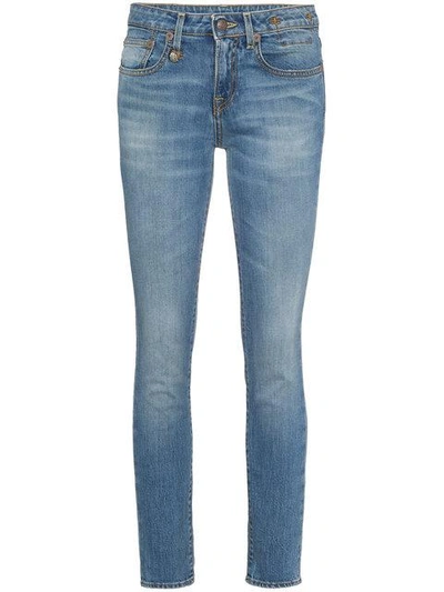 R13 Alison Skinny Stretch Jeans In Jasper Stretch