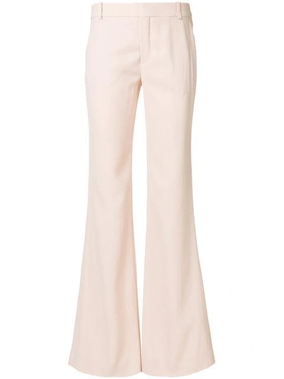 Chloé Flared Trousers In Pink