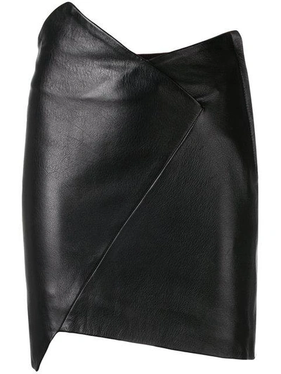 Iro Asymmetric Fitted Skirt In Black
