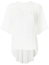 Chloé Cropped Sleeve Blouse - White