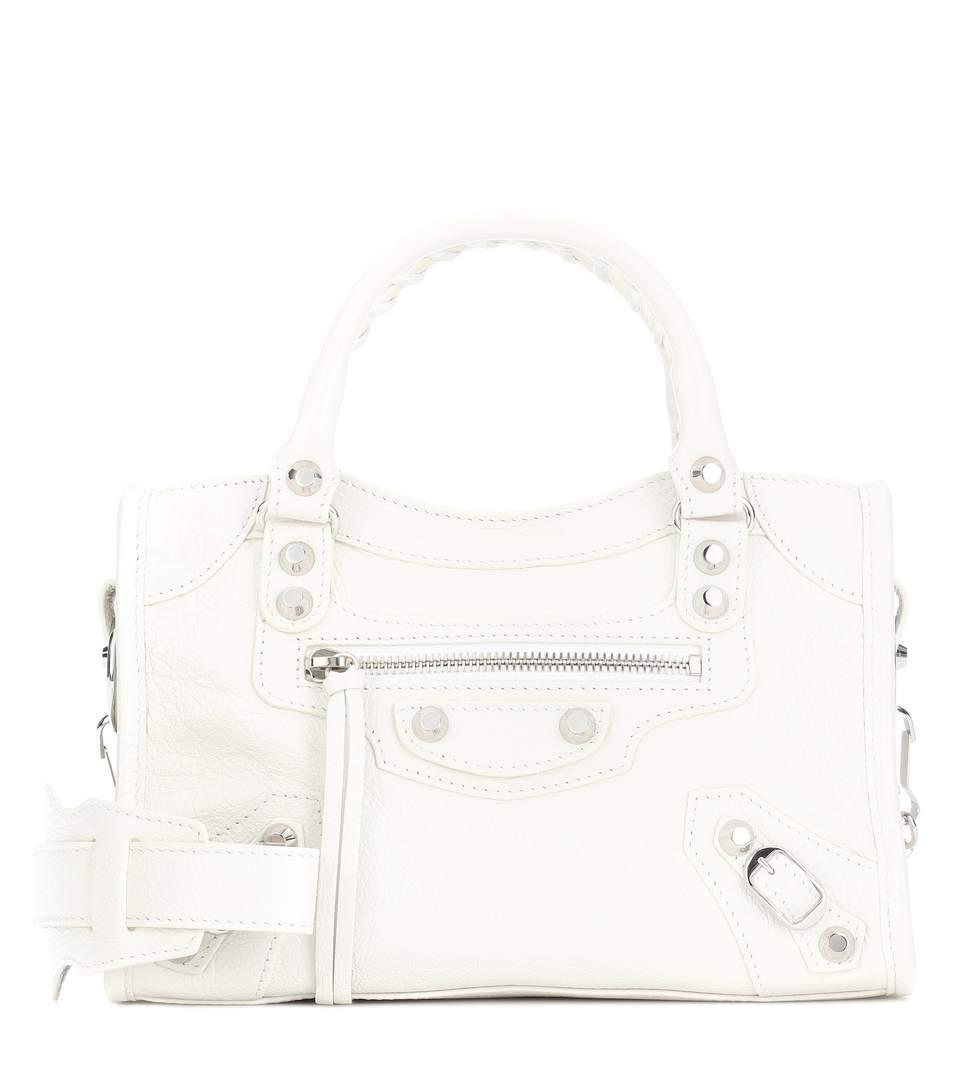 balenciaga mini city bag white