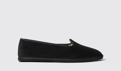 Scarosso Valentino Slip-on Loafers In Black - Velvet