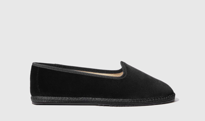 Scarosso Valentina Slip-on Loafers In Black - Velvet