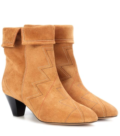 Isabel Marant Dyna Suede Ankle Boots In Female