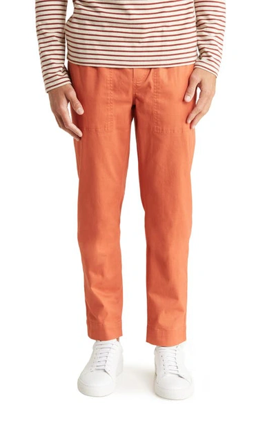 Brooks Brothers Stretch Cotton Pants In Ginger Spice