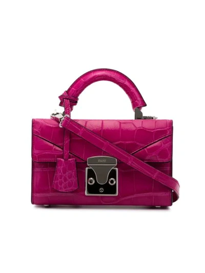 Stalvey Pink Top Handle 2.0 Mini Alligator Handbag