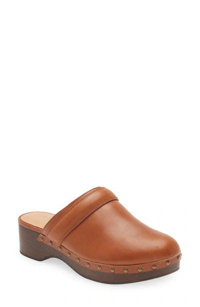 Madewell The Cecily Clogs In English Saddle