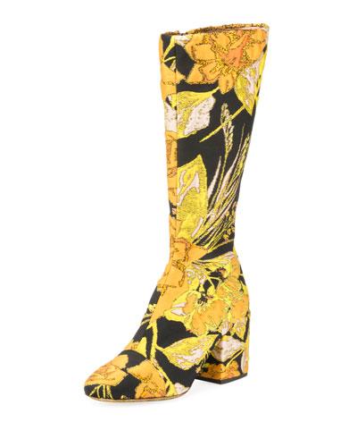 dries van noten gold boots