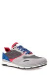Geox Sandro Abx Ambphibiox Waterproof Sneaker In Stone/ Dark Grey