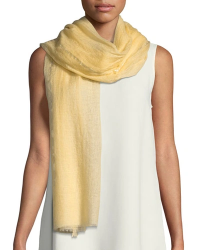 Bindya Desire Cashmere Stole In Yellow