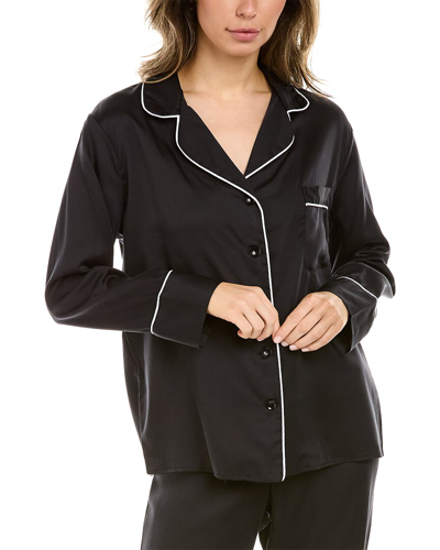 Ettitude Sateen Sleepshirt In Black