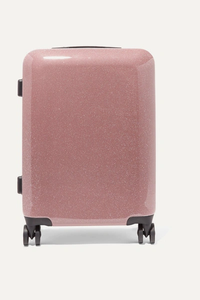 Calpak Medora Glitter 20-inch Hard Side Spinner Carry-on Suitcase - Pink In Bronze