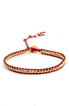 Chan Luu Beaded Bracelet In Yellow Gold/ Red Hot