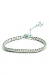 Chan Luu Beaded Bracelet In Silver/ Turquoise