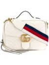 Gucci Gg Marmont White Leather Shoulder Bag