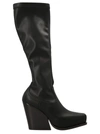 Stella Mccartney Cowboy Stretch Vegan Tall Boots In Black