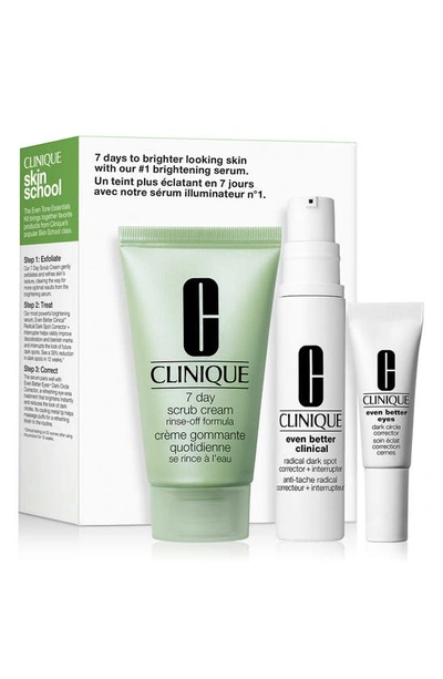 Clinique Skin School Supplies: Even Tone Essentials Set Usd $39 Value