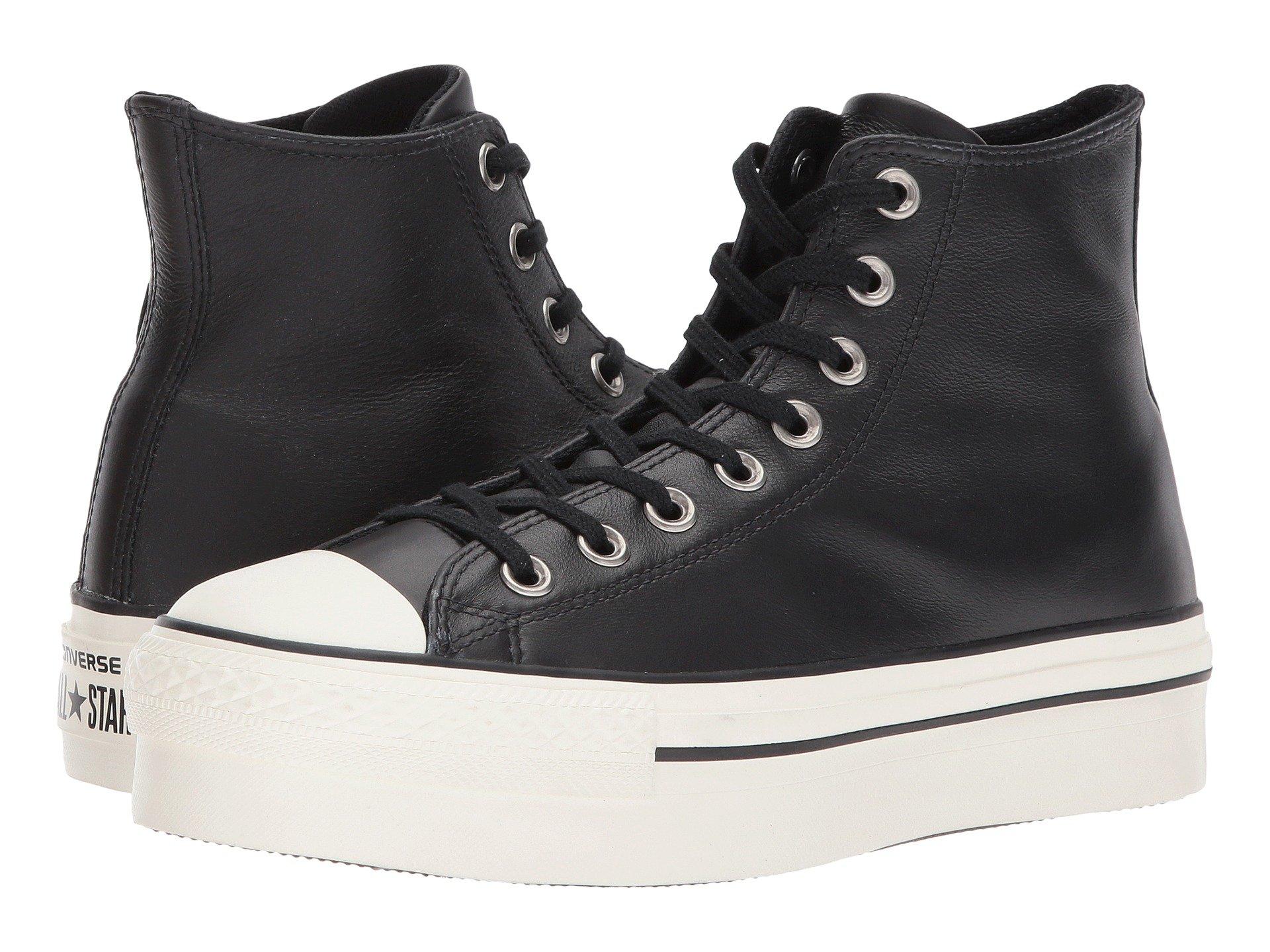 chuck taylor platform leather