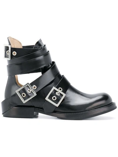 Diesel Cut-out Buckle Boots