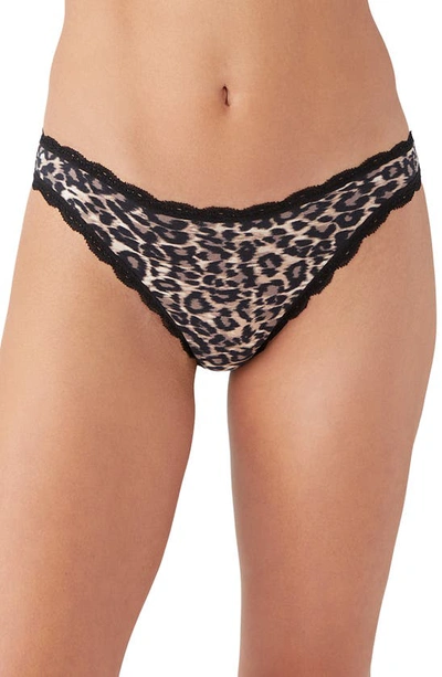 B.tempt'd By Wacoal Inspired Eyelet Thong In Wild Thing