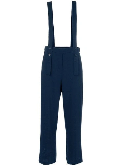 P.a.r.o.s.h. Brace Trousers - Blue