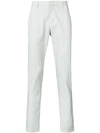 Dondup Fitted Tailored Trousers In White