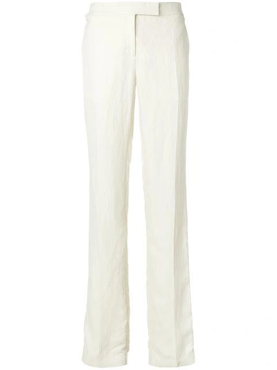 Tom Ford Tailored Straight-leg Trousers In White