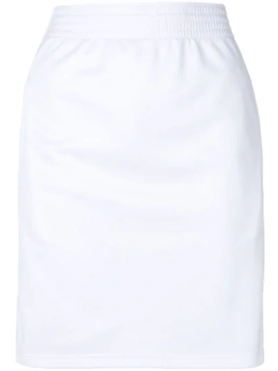 Givenchy White Logo Web Miniskirt