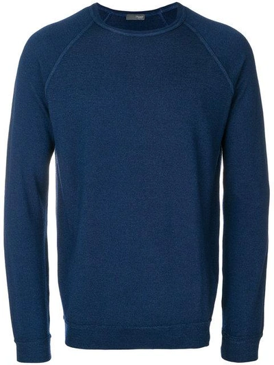 Drumohr Classic Knitted Sweater - Blue