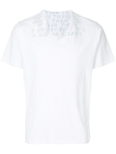 Maison Margiela 'chrity' T-shirt In White