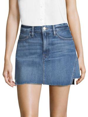 Frame Le Mini Denim Skirt In Ansdale Modesens