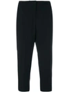 N°21 Tapered Crop Trousers In Black