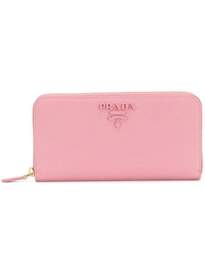 Prada Portemonnaie Mit Logo - Rosa In Pink