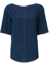 Marni Boat Neck Blouse - Blue