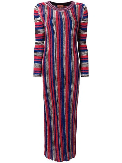 Missoni Striped Fitted Midi Dress