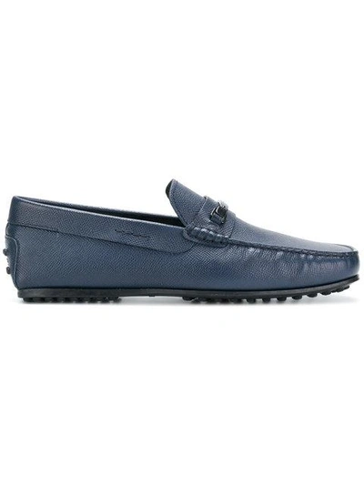 Tod's Logo Buckle Loafers