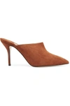 Paul Andrew Certosa Suede Mules In Camel