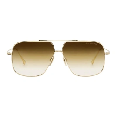 Dita Gold Flight 005 Sunglasses In 12k-61 Gold ModeSens