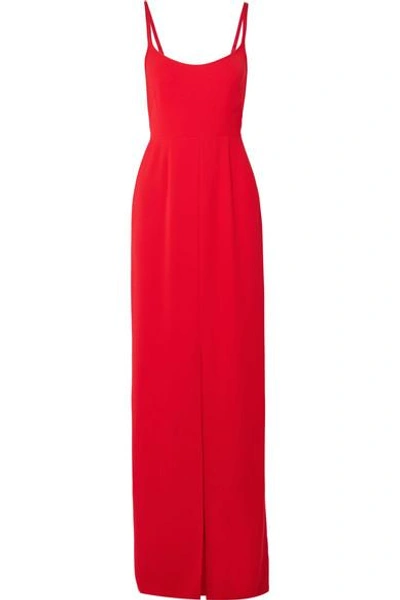 Jenny Packham Crepe Gown In Red