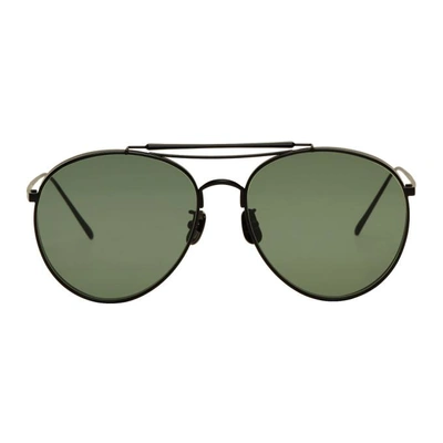 Gentle Monster Black And Green Big Bully Sunglasses