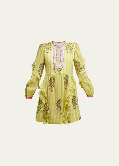 Alix Of Bohemia Women's Winslow Limoncello Printed Cotton Dress