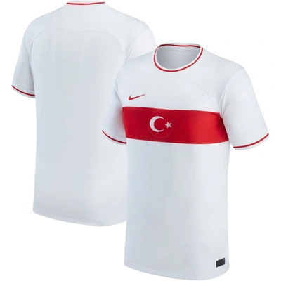Nike Türkiye 2022/23 Stadium Home  Men's Dri-fit Soccer Jersey In White