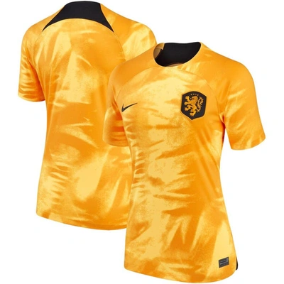 Nike Netherlands 2022/23 Stadium Home  Women's Dri-fit Soccer Jersey In Orange